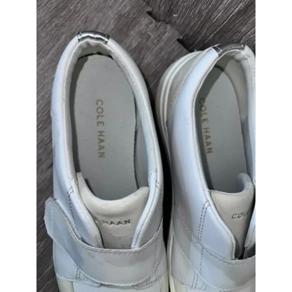 Cole Haan Men's White Leather Monk Strap Sneakers‎ Size 9.5 Casual